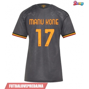 Lacne Ženy Futbalové dres AS Roma Manu Kone #17 2026-27 Krátky Rukáv - Tretina
